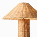 Organic Rattan and Bamboo Pillar Floor Lamp - Image 6